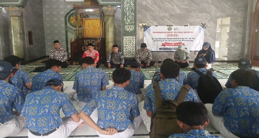 KUA Plumpang Gelar Bimbingan Remaja di MTs Terpadu Miftahul Ulum Magersari